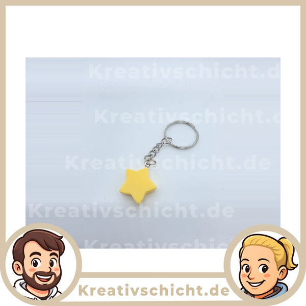 Stern | Star |Weihnachten Schlüsselanhänger – Handgemacht | Geschenk