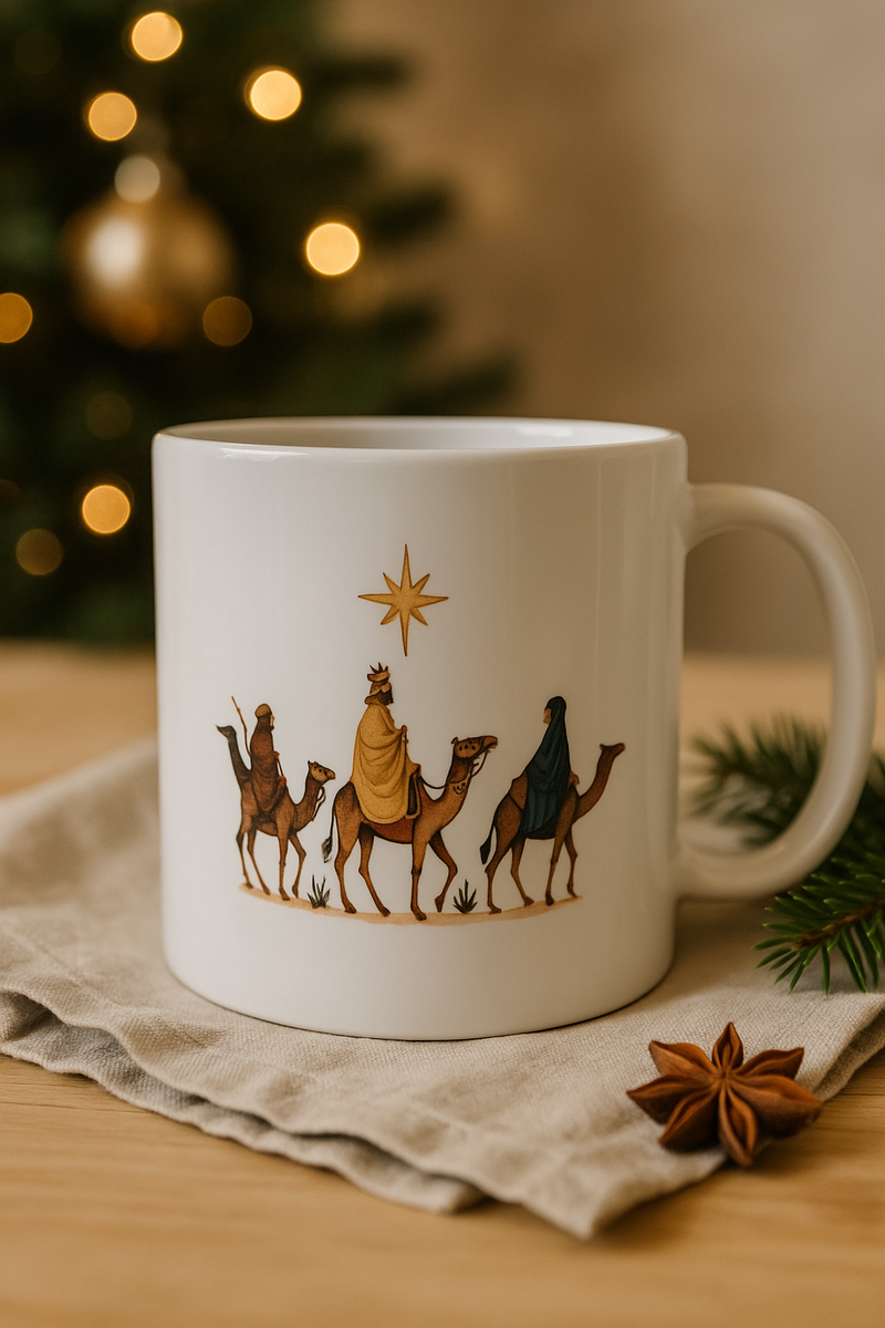 Keramiktasse mit handillustriertem Motiv – stilvoll & liebevoll gestaltet