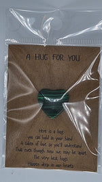 Mini-Glasherz mit Spruch – 'A Hug For You' - Bild 8