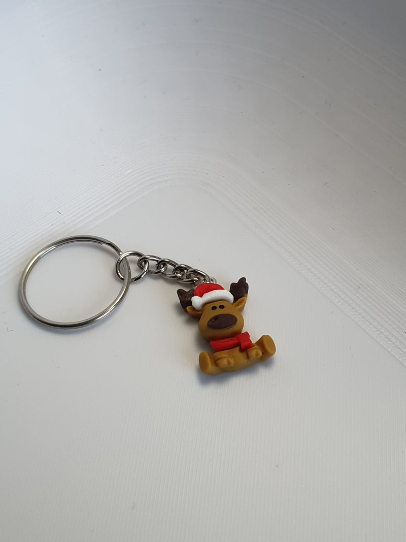 Rentier-Schlüsselanhänger zu Weihnachten – Handgemacht & niedlich als Geschenk