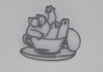 Kühlschrankmagnet Katzenform | Magnet | Geschenk | Pinwand | Organizer - Bild 6