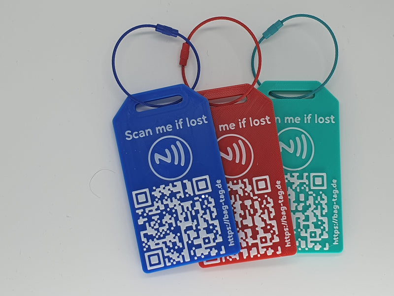 Smarter Reisekoffer Tag mit NFC Familien Pack (3 stk.)