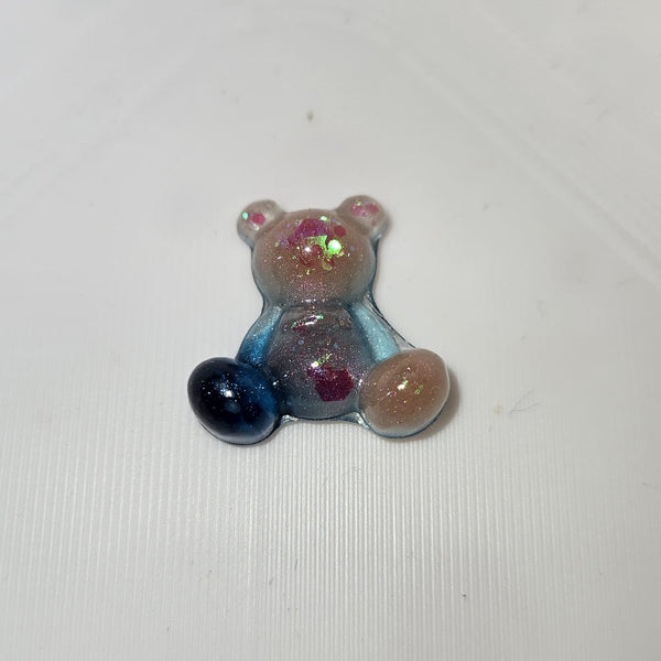 Epoxidharz Bär – Glitzer Bärchen – Zufallsfarbe – Handmade Dekoration – Resin Figur