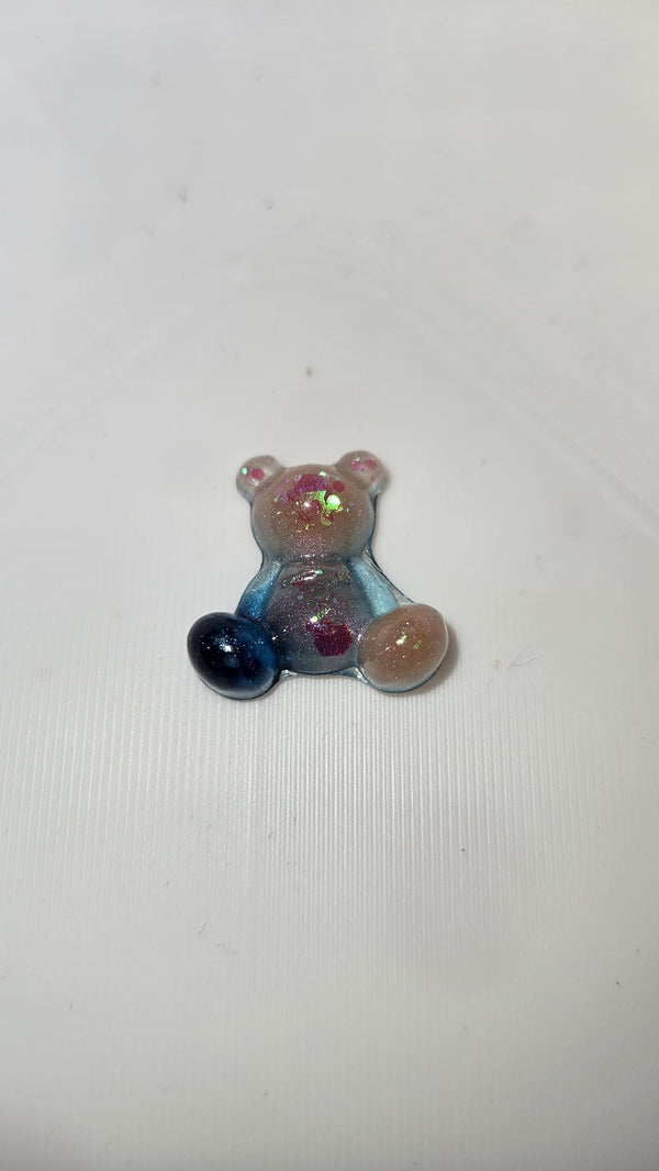 Epoxidharz Bär – Glitzer Bärchen – Zufallsfarbe – Handmade Dekoration – Resin Figur
