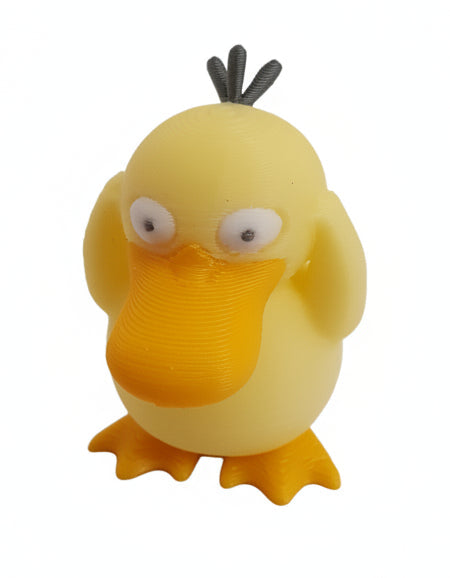 Gelbe Entenfigur – 3D-gedruckt & handveredelt (ca. 4 cm)