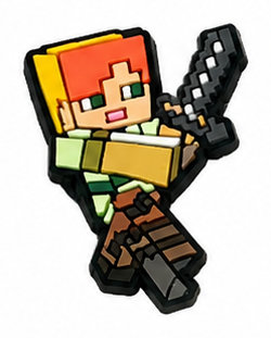 Pixel-Game Schuh-Charms für Clogs – Block- und Gaming-Motive