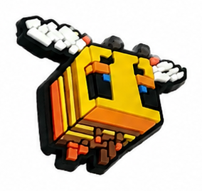 Pixel-Game Schuh-Charms für Clogs – Block- und Gaming-Motive