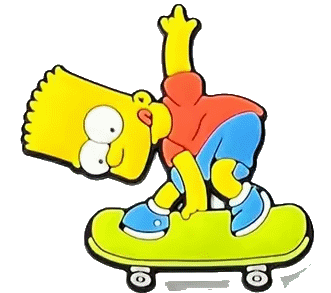 Gelbe Cartoon Schuh-Charms für Clogs – lustige Figuren-Motive