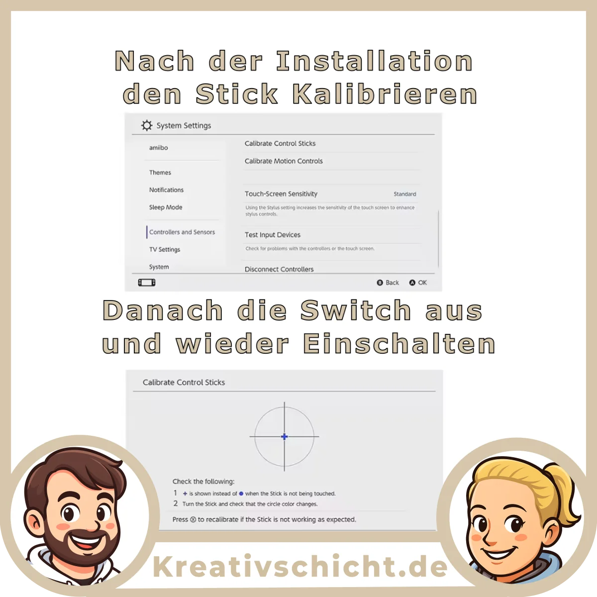 Hall Effect Joystick passend für Nintendo Switch Joy-Con – Driftfrei