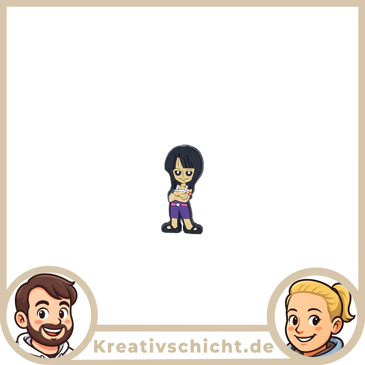 Anime Piraten Schuh-Charms für Clogs – bunte Figuren-Motive
