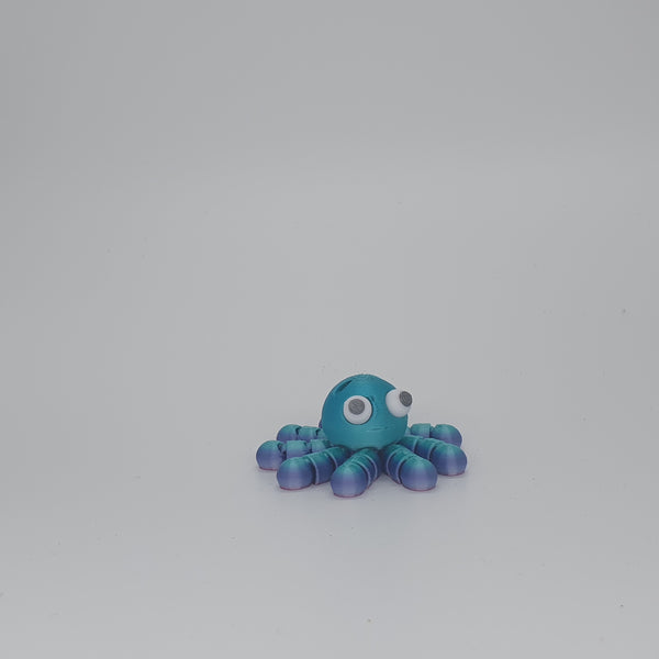 Flexi-Oktopus – Beweglicher 3D-Druck-Tintenfisch aus PLA | Handgemacht & Bunt