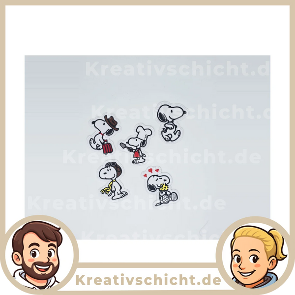 Snoopy Patch | Aufnäher Bügelbild | Lustiges Tiermotiv | Handmade Accessoire (Kopie)