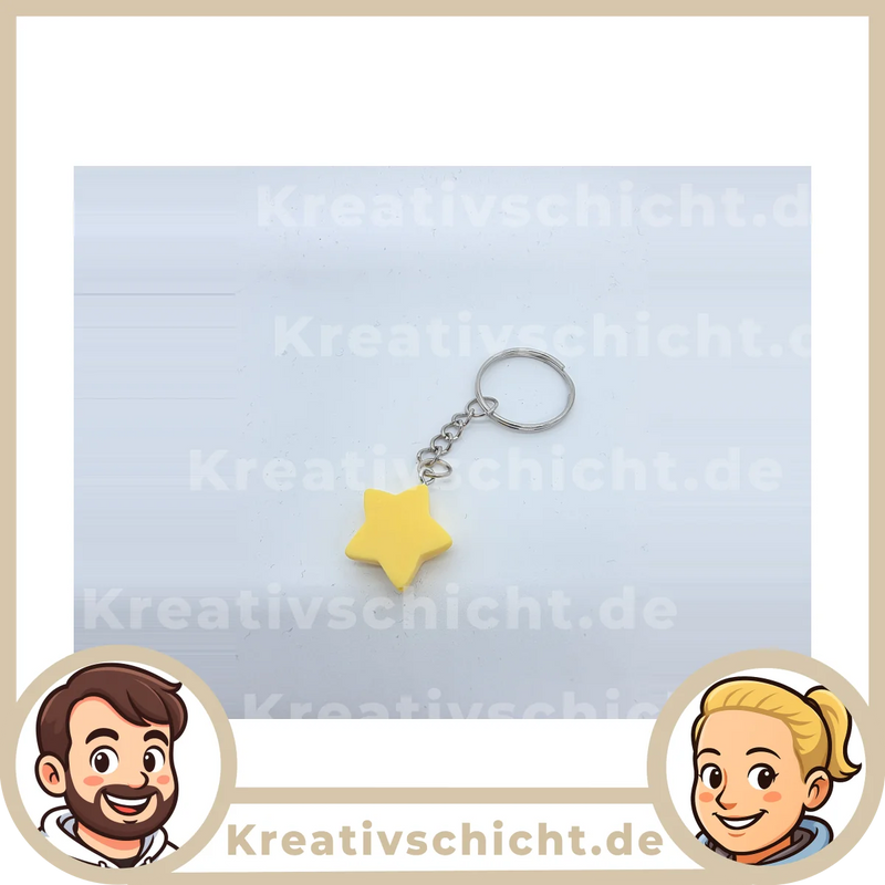 Stern | Star |Weihnachten Schlüsselanhänger – Handgemacht | Geschenk