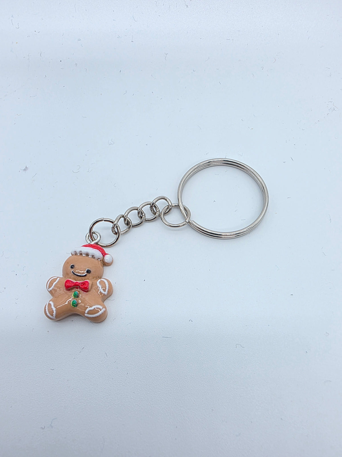 Gingerbread Man Keychain 2cm Plastic Christmas Gingerbread Gift