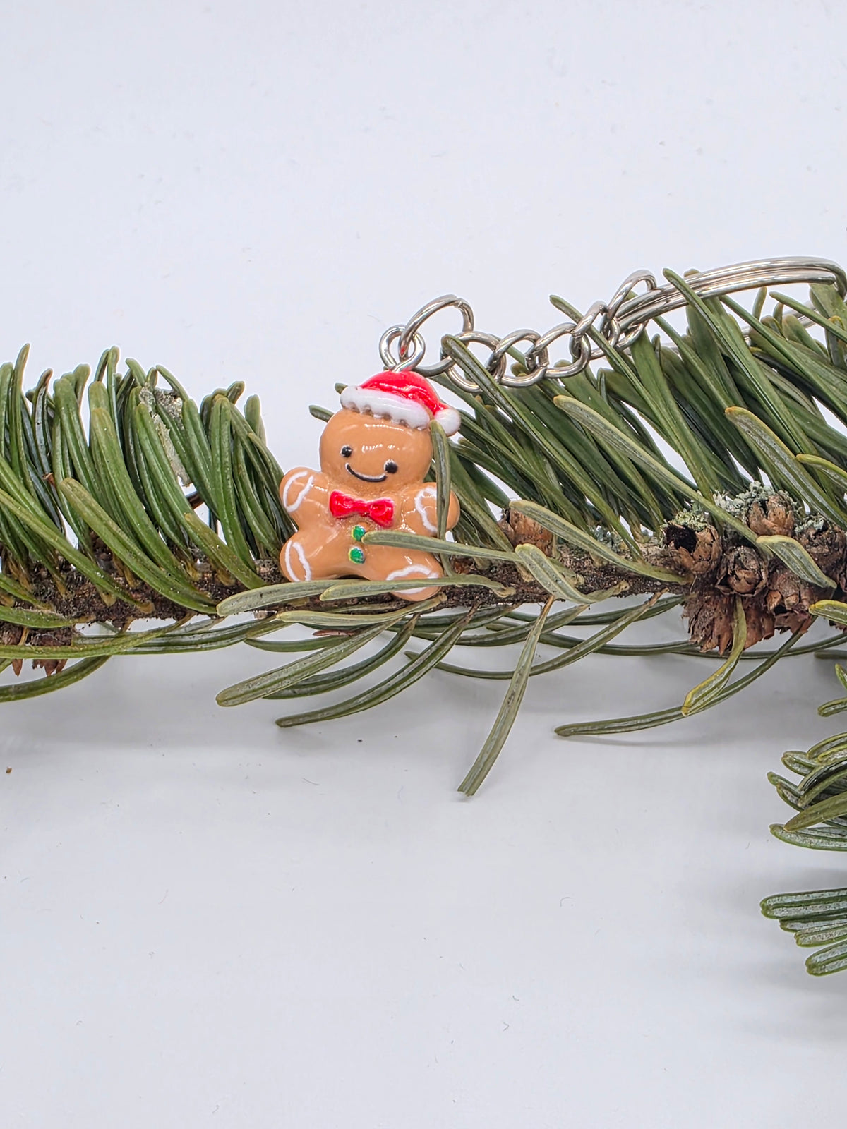 Gingerbread Man Keychain 2cm Plastic Christmas Gingerbread Gift