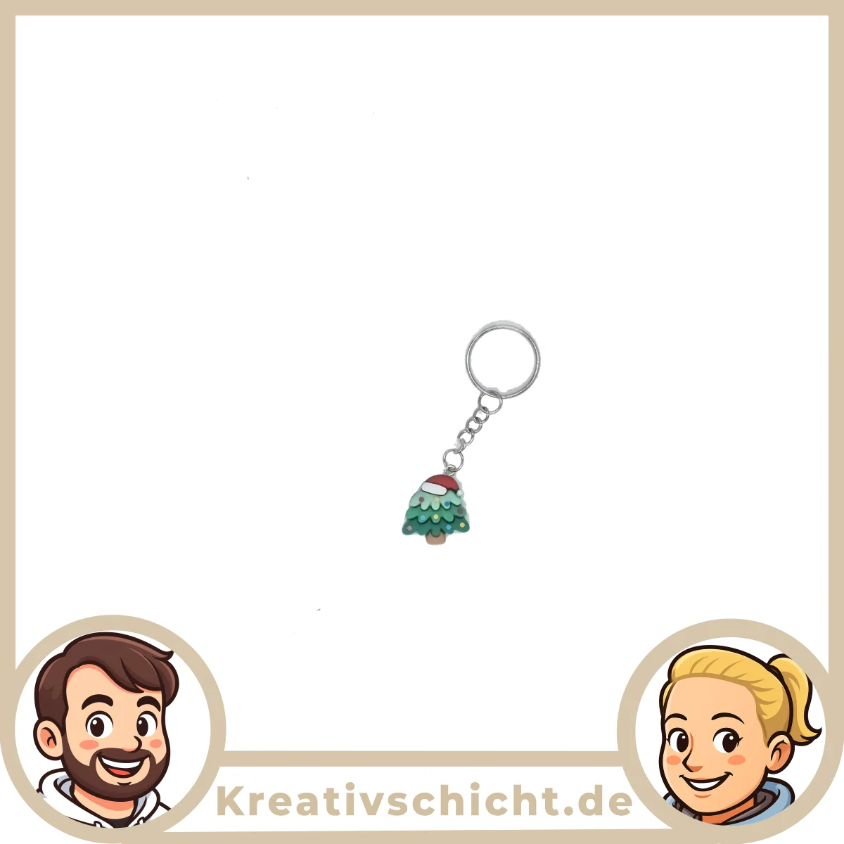 Weihnachtsbaum Schlüsselanhänger | Tannenbaum Anhänger | Xmas Deko | Handgemacht | Geschenkidee Weihnachten | Mini Baum Figur | Schlüsselring