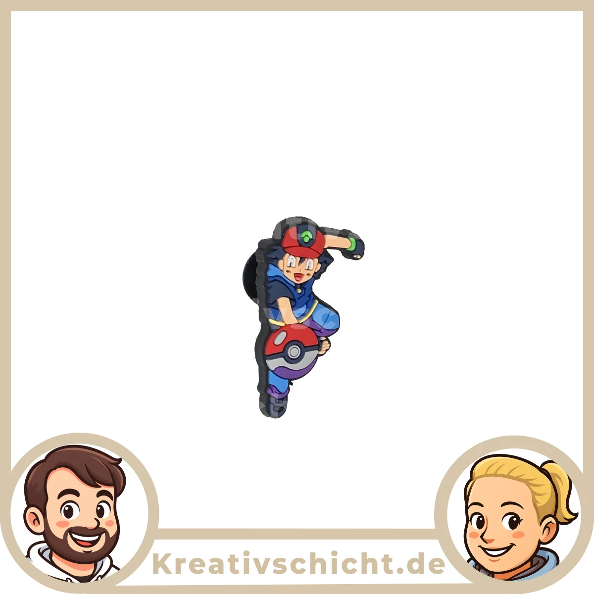 Monster Schuh-Charms für Clogs – bunte Cartoon-Motive