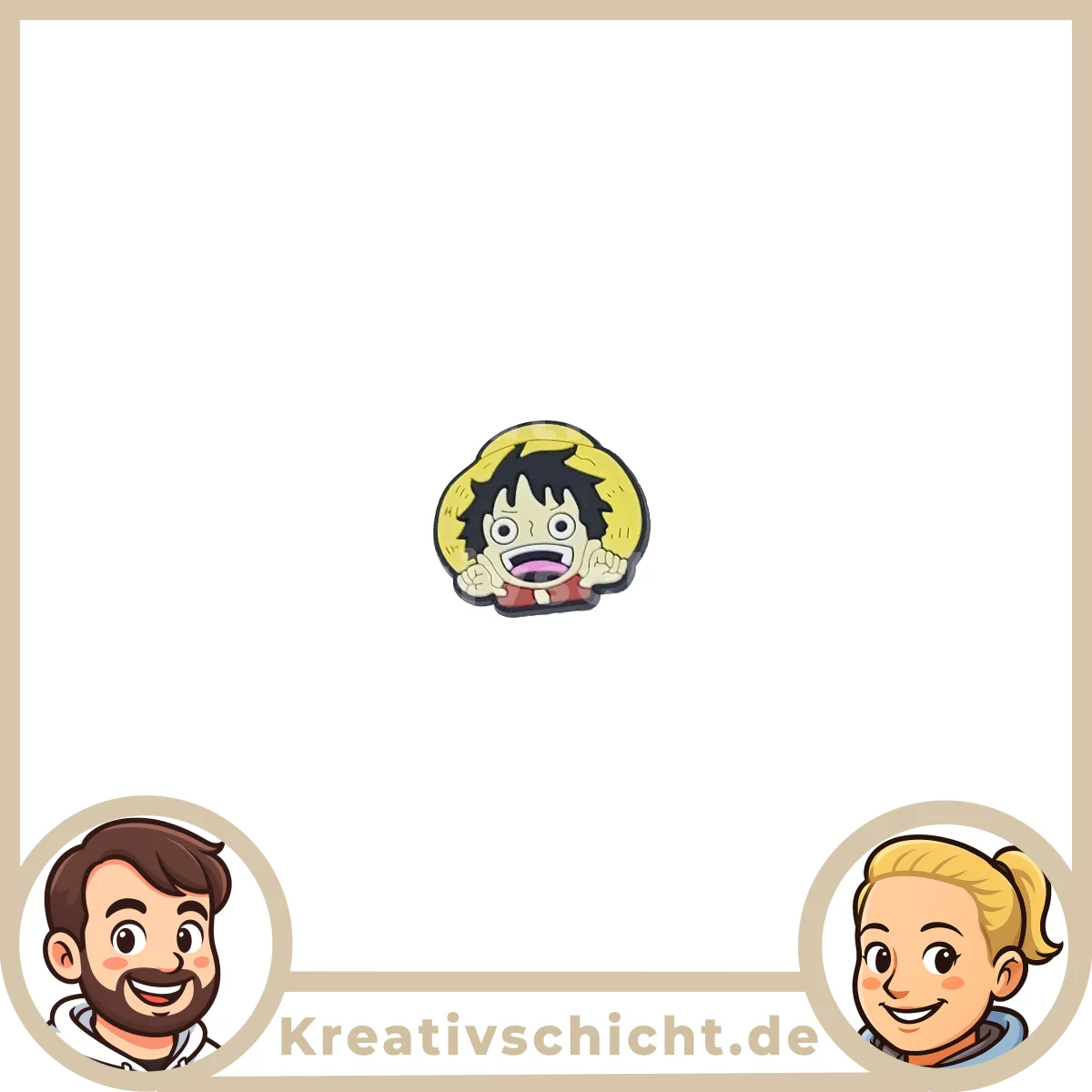 Anime Piraten Schuh-Charms für Clogs – bunte Figuren-Motive