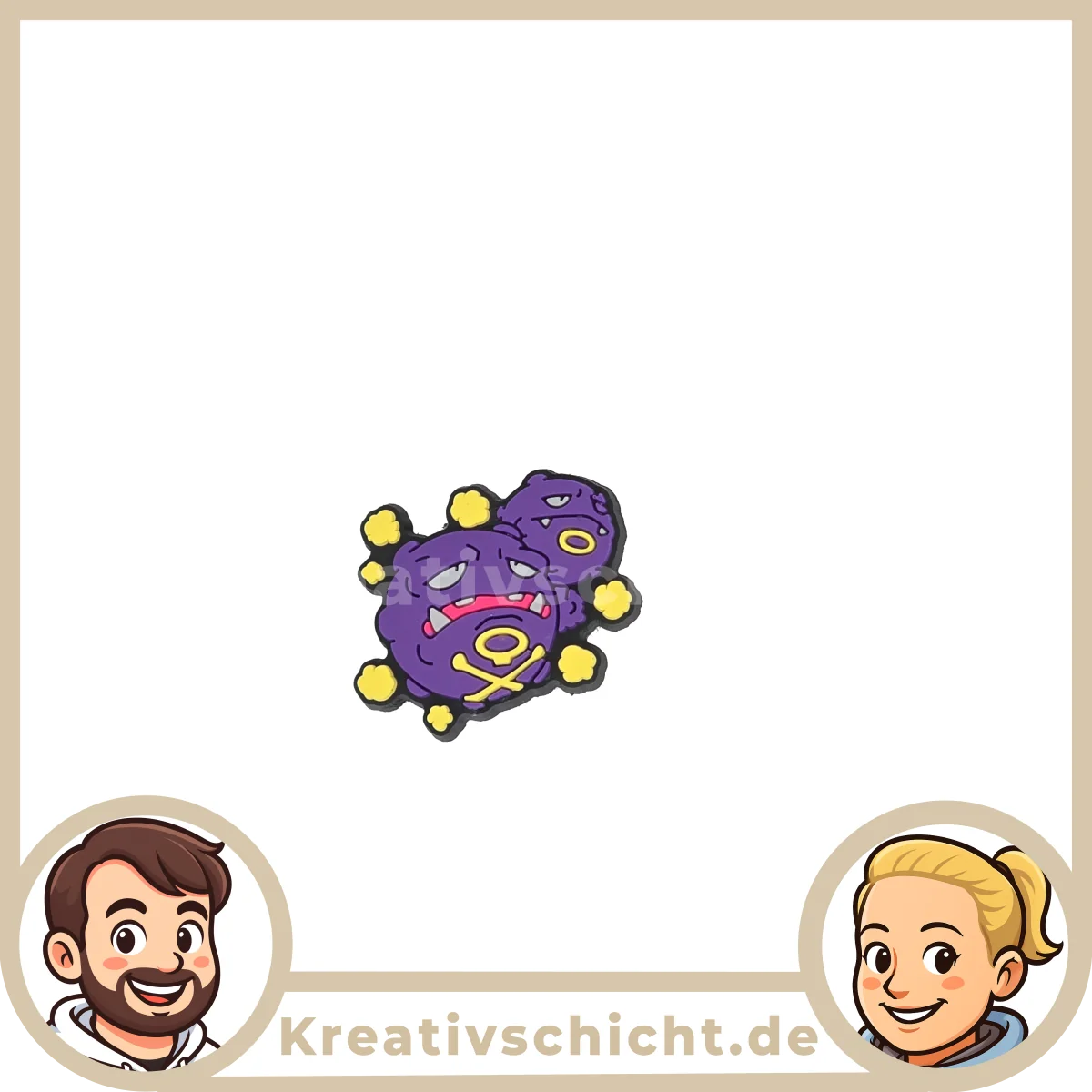 Monster Schuh-Charms für Clogs – bunte Cartoon-Motive