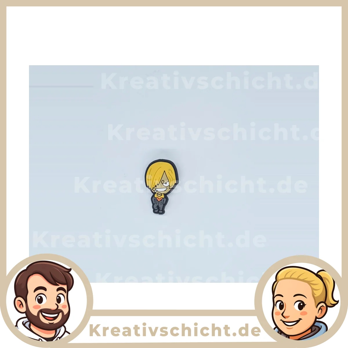 Anime Piraten Schuh-Charms für Clogs – bunte Figuren-Motive