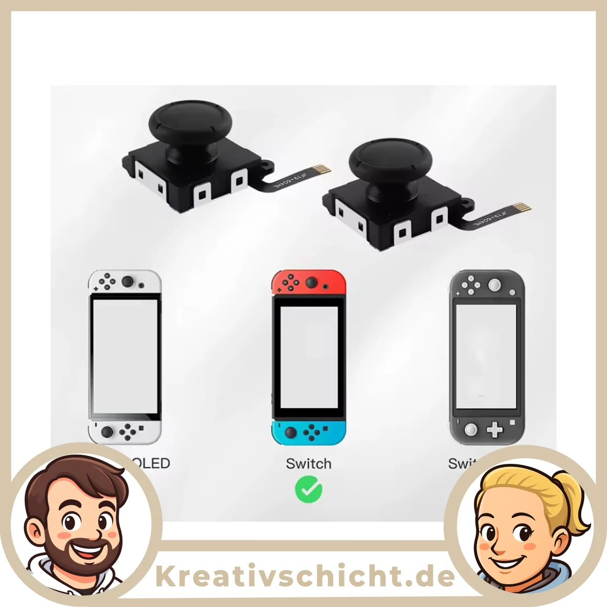 Hall Effect Joystick passend für Nintendo Switch Joy-Con – Driftfrei