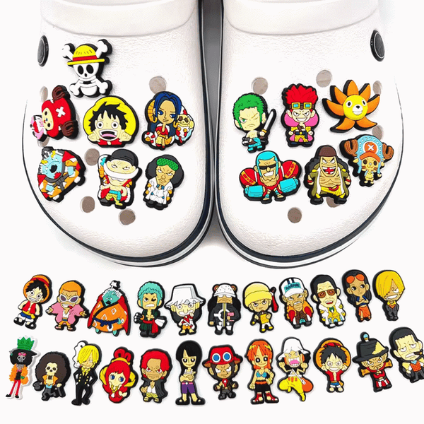 One Piece Charms Set | Jibbitz kompatibel | Anime Schuh Stecker