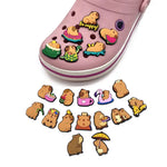 Capybara Schuhanhänger | Süßes Capybara | Capybara | Holzschuh Charms für Kinder | Lustige Wasserschweine | Einzigartige Clog Charms - Bild 2