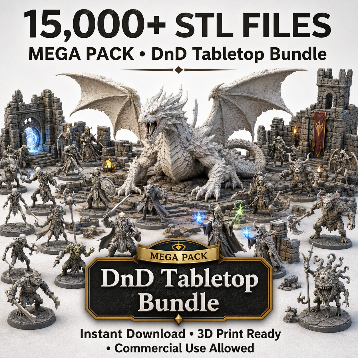Fantasy STL files for epic 3D printing