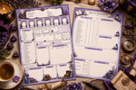 Lavender D&D 5e Charakter Sheet - Colored - und Dnd - Printable Sheets - Bild 2