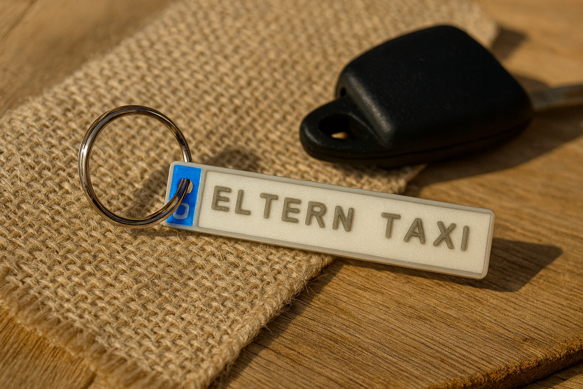 Personalisierter Autoschlüsselanhänger – Handmade | Wunschtext, Eltern Taxi, Mamas Auto, Geschenk, Überraschun g