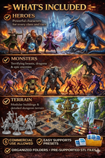 500+ DnD Miniatures & Terrain STL Bundle – Instant Download - Bild 2