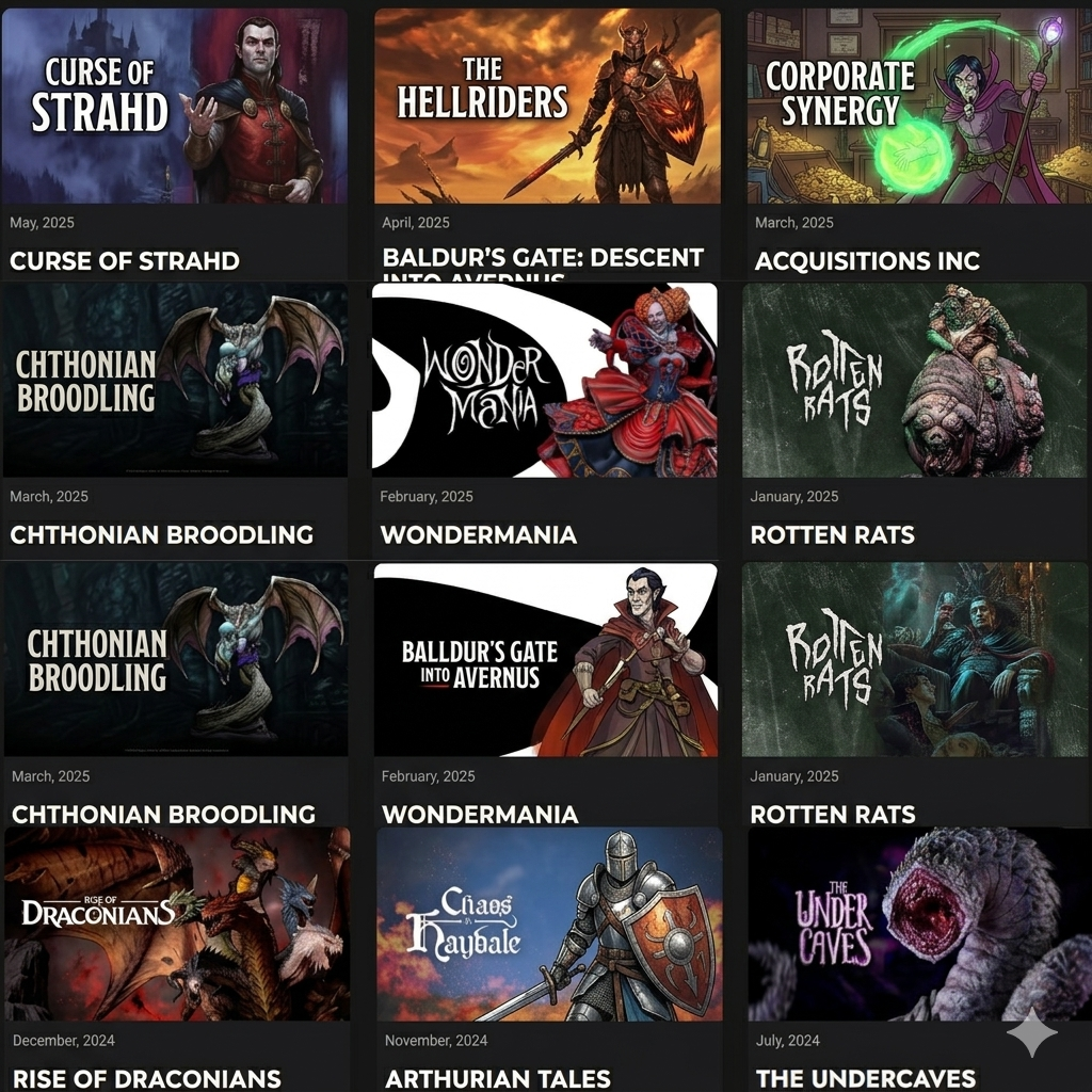 DnD STL Bundle – 500+ Miniatures & Terrain Files for 3D Printing