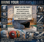 Cosplay STL Bundle | Armor, Helmets & Weapons Pack | 3D Print Files for FDM & Resin | Cosplay Props & Wearable Armor | Commercial Use - Bild 2
