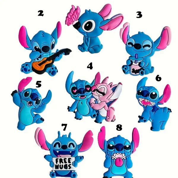 Lilo & Stitch Croc Charms – Schuh Deko Anhänger für Crocs, Clogs, Kinder Schuhe, Jibbitz kompatibel, Schuhclips Accessoires