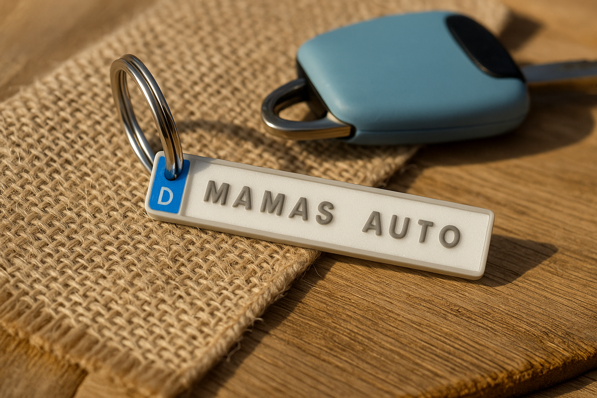 Personalisierter Autoschlüsselanhänger – Handmade | Wunschtext, Eltern Taxi, Mamas Auto, Geschenk, Überraschun g