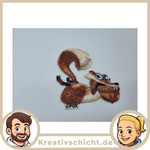 Eiszeit Cartoon Patch | Aufnäher Bügelbild | Lustiges Tiermotiv | Handmade Accessoire - Bild 2