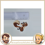 Eiszeit Cartoon Patch | Aufnäher Bügelbild | Lustiges Tiermotiv | Handmade Accessoire - Bild 3