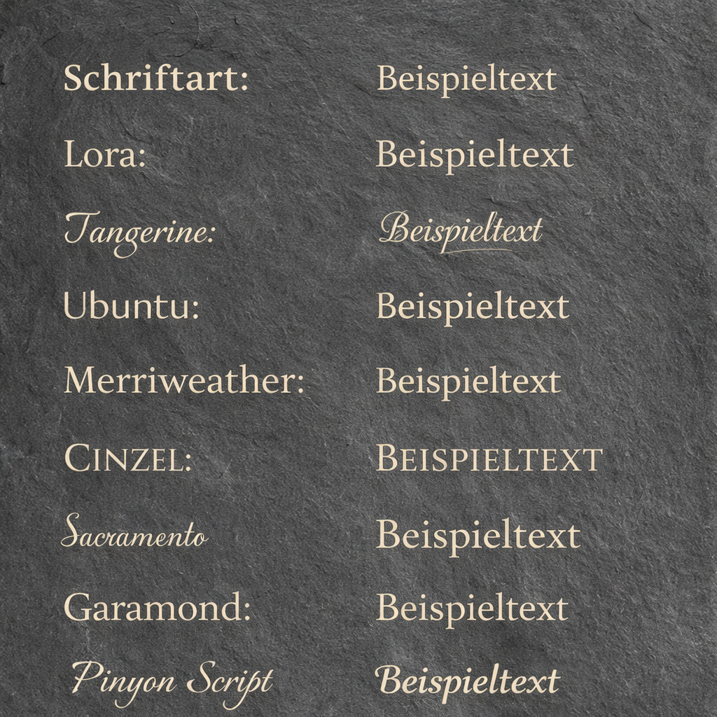 Personalisierte Schiefer Untersetzer mit Gravur
