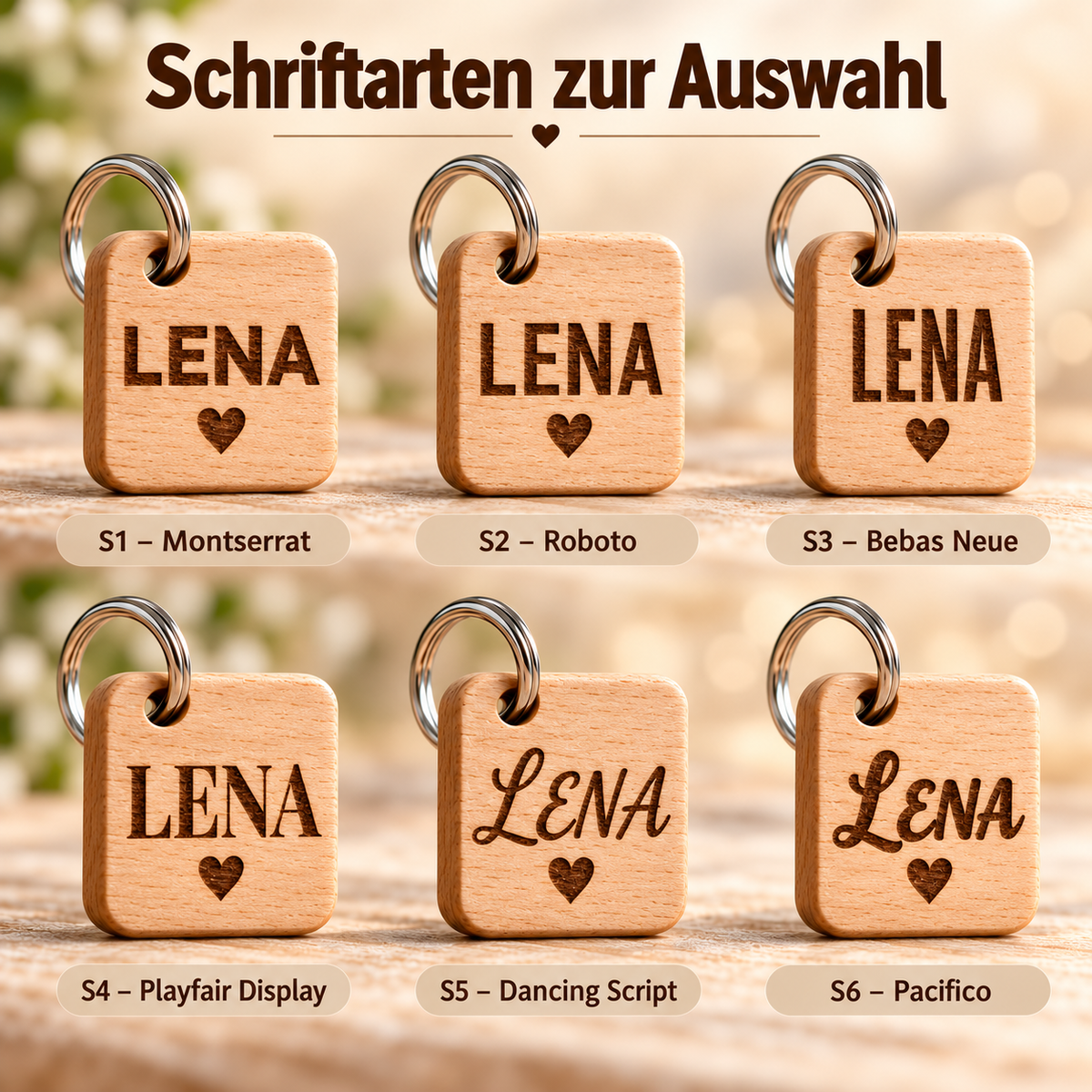 Wooden keychain with engraving – bicycle | Handmade gift | Unique wooden pendant