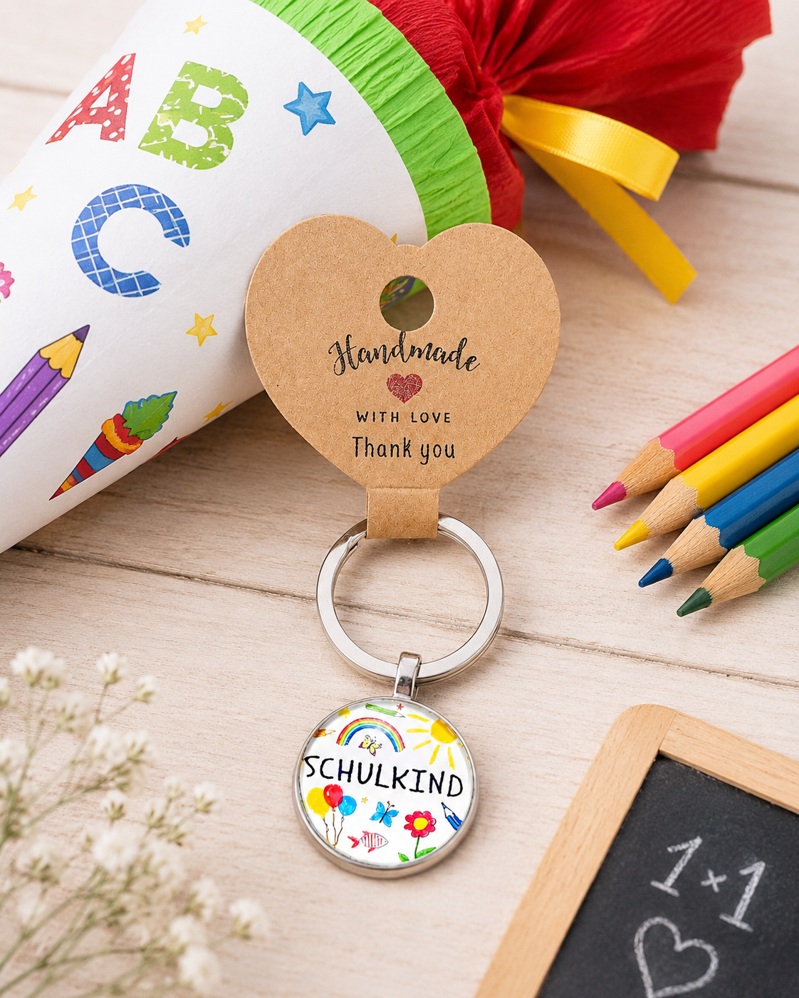 Schulkind Schlüsselanhänger – Geschenk zur Einschulung