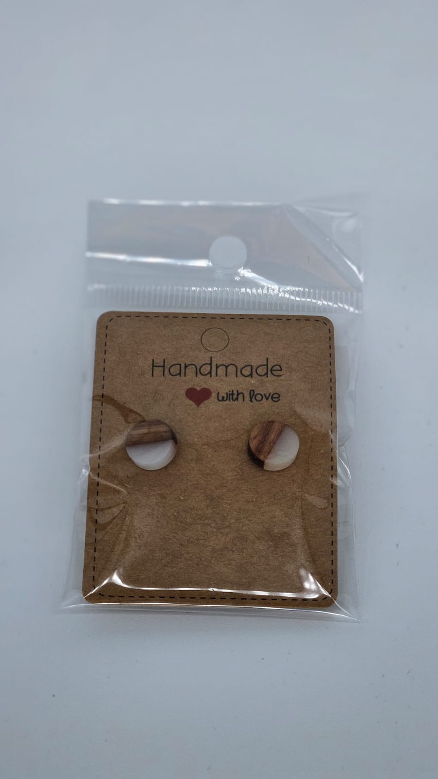 Ohrringe aus Holz & Epoxidharz | Handgemachte Ohrstecker Damen | Bunte Resin Ohrringe | Geschenkidee Frau | Einzigartiger Schmuck Handmade