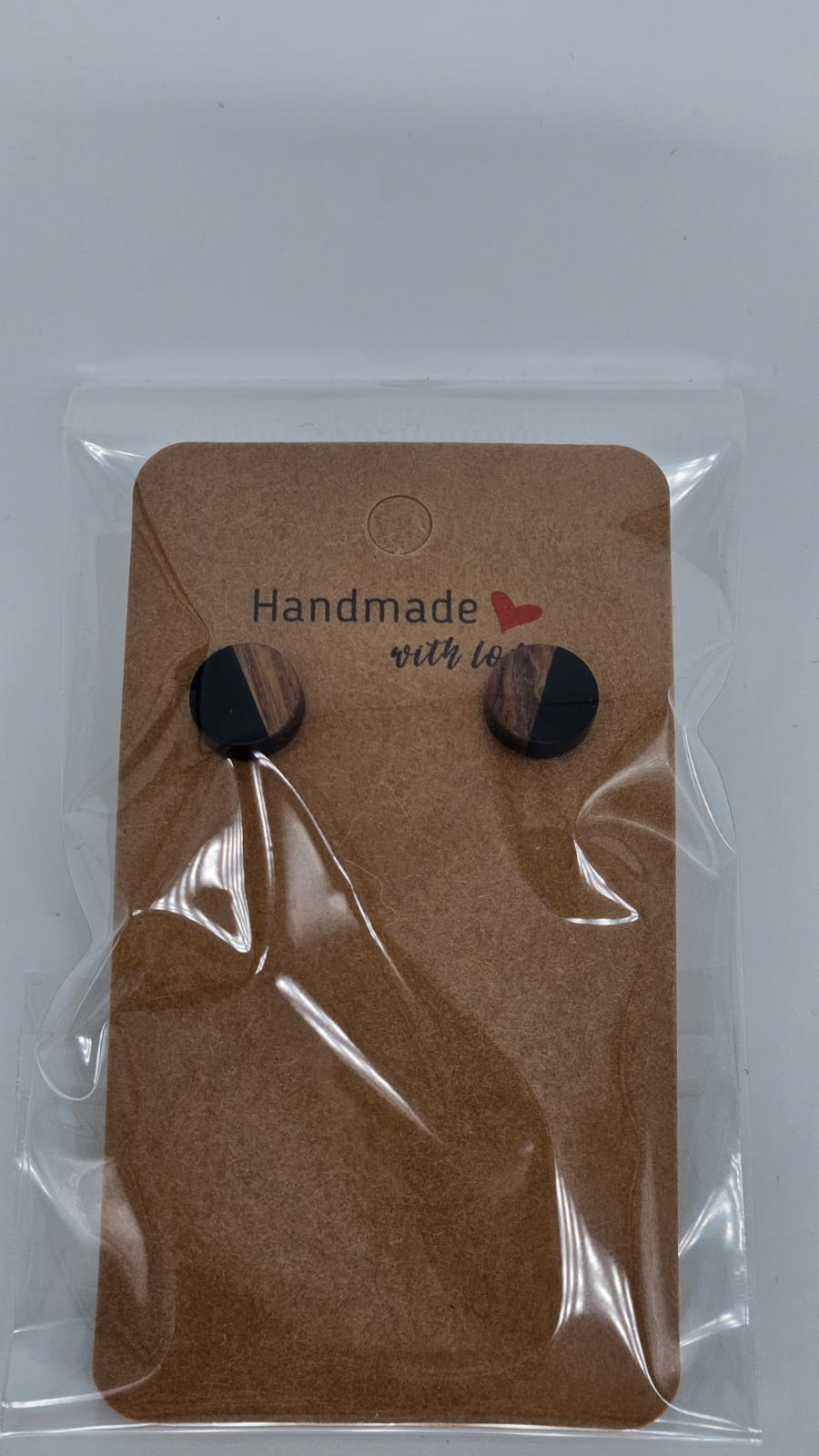 Ohrringe aus Holz & Epoxidharz | Handgemachte Ohrstecker Damen | Bunte Resin Ohrringe | Geschenkidee Frau | Einzigartiger Schmuck Handmade