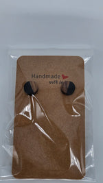 Ohrringe aus Holz & Epoxidharz | Handgemachte Ohrstecker Damen | Bunte Resin Ohrringe | Geschenkidee Frau | Einzigartiger Schmuck Handmade - Bild 1