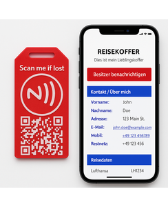 Bag-Tag.de -Koffer Tag mit NFC