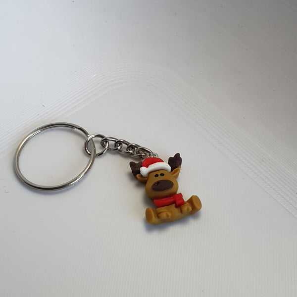 Rentier-Schlüsselanhänger zu Weihnachten – Handgemacht & niedlich als Geschenk