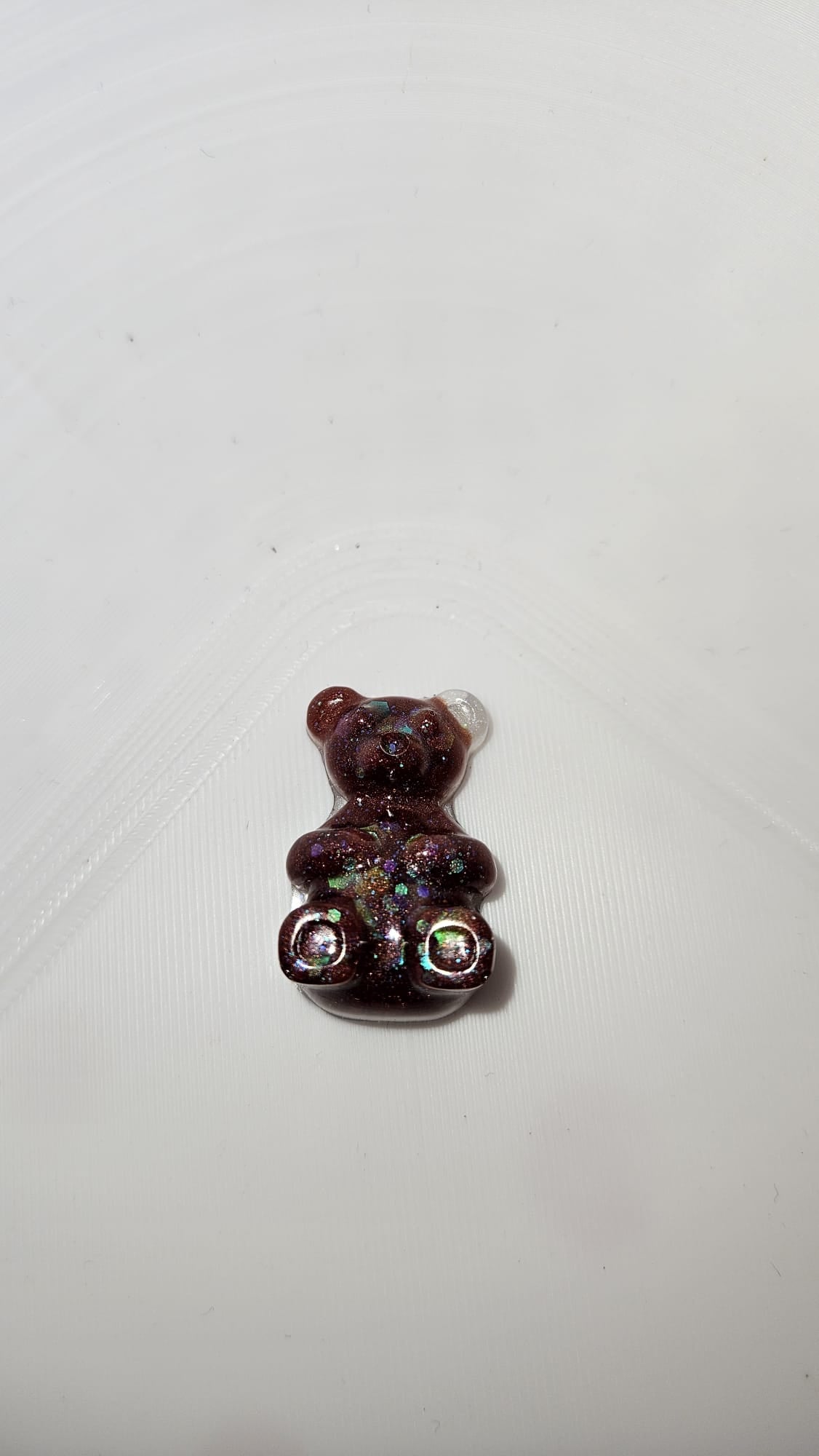 Epoxidharz Bär – Glitzer Bärchen – Zufallsfarbe – Handmade Dekoration – Resin Figur