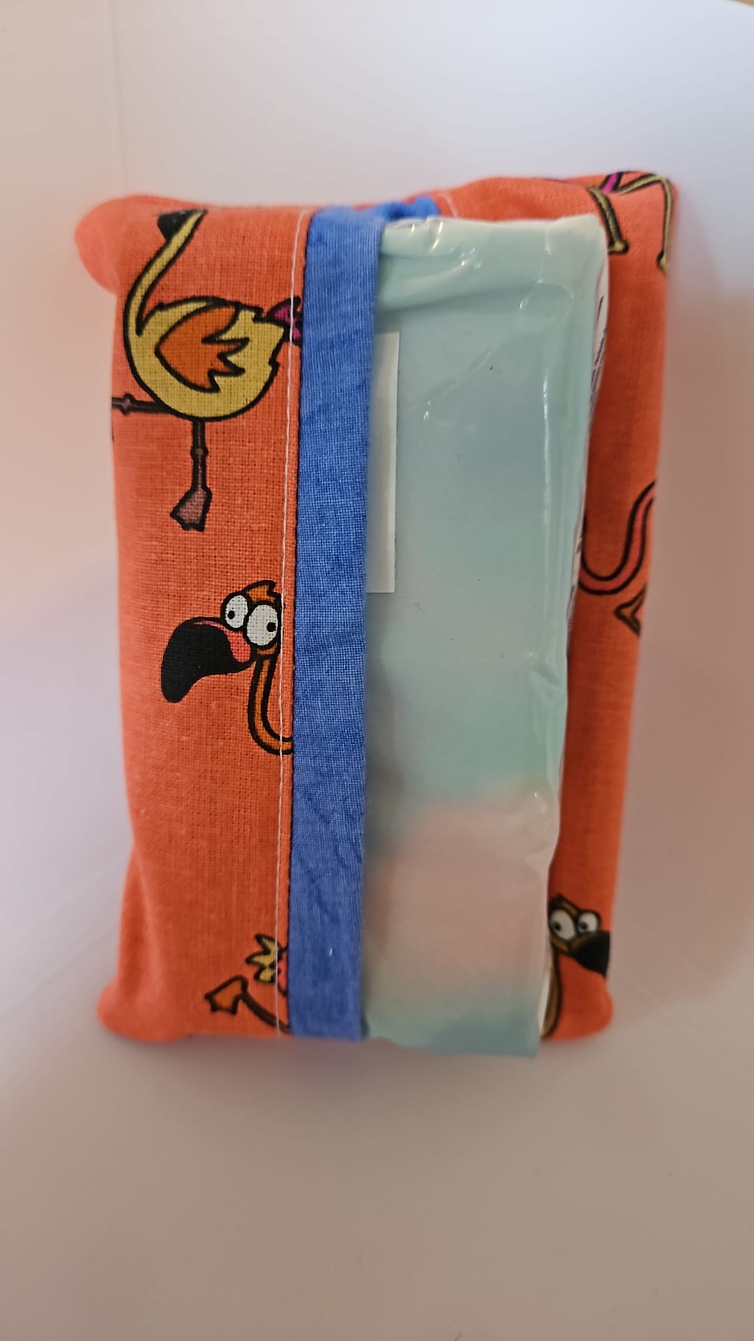 Taschentuch Tasche Flamingo-Design – Handgenäht & Praktisch für unterwegs