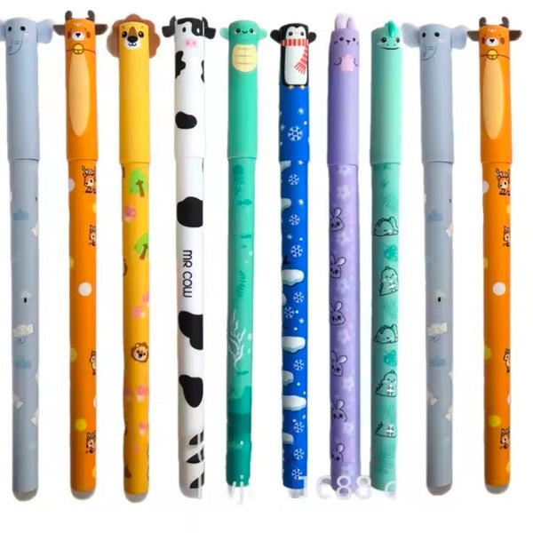 Löschbarer Gelstift mit Tiermotiv – süßer Schreibstift für Schule Büro Geschenk