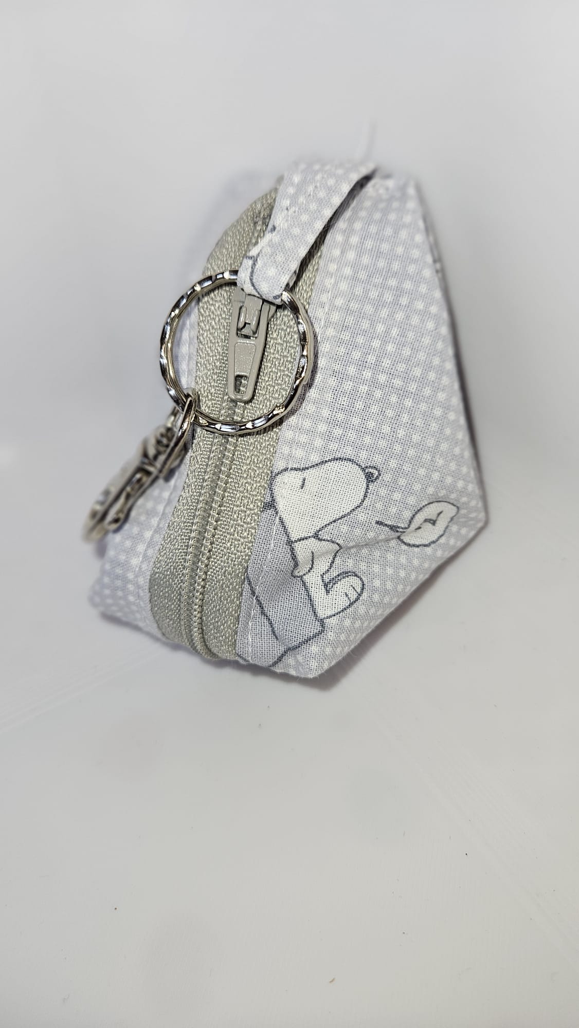 Handgemachter Schlüsselanhänger mit Mini-Tasche – Reißverschluss Täschchen – Praktisches Accessoire Handmade