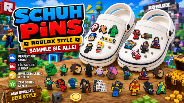 Roblox Charms – Schuh Deko Anhänger für Crocs, Clogs, Kinder Schuhe, Jibbitz kompatibel, Schuhclips Accessoires